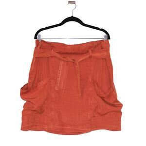 Anthropologie Nantes Mini Skirt Orange Size XL NWT